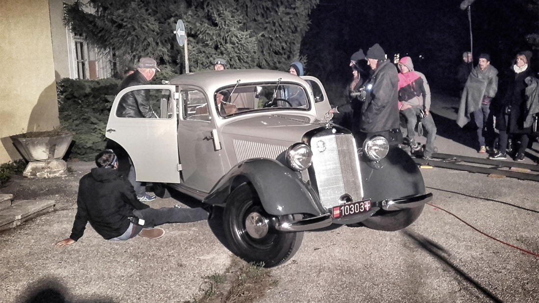 Dreharbeiten Universum Margarete Otillinger